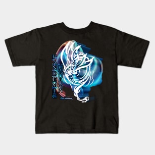 Pandemic Moon- 3D Neon Dragon Kids T-Shirt